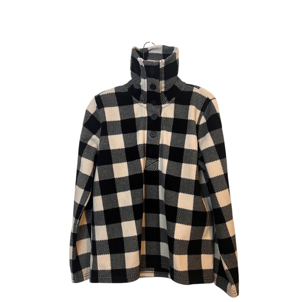 Vintage American Living Black & Cream Fleece - Picture 2 of 6